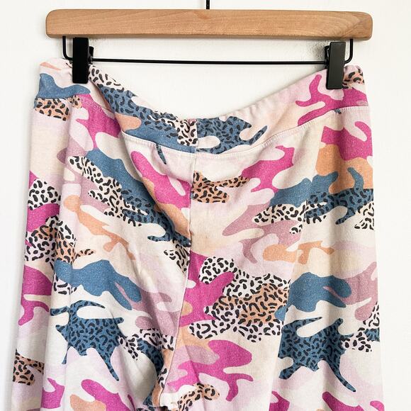 Sundry Animal Print Camo Sweatpants Pink Size 4 - Picture 6 of 7